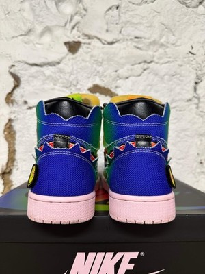 Air Jordan 1 'J Balvin' Men's Size 9 Pre-owned Sneakers DC3481-900