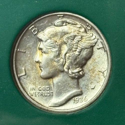 1936 Mercury Dime Ch BU