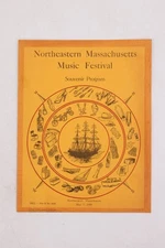 1949 Northeastern MA Music Festival Program Newburyport High School History Map