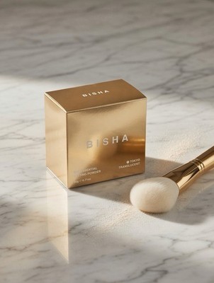 Bisha Essential Setting Powder  Tokyo Translucent  Pressed 20g 0.71oz New Sealed