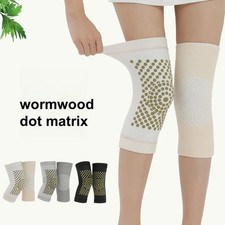 1 Pair Wormwood Self Heating Knee Pads Brace Knee Support Sleeves Old Cold Legs