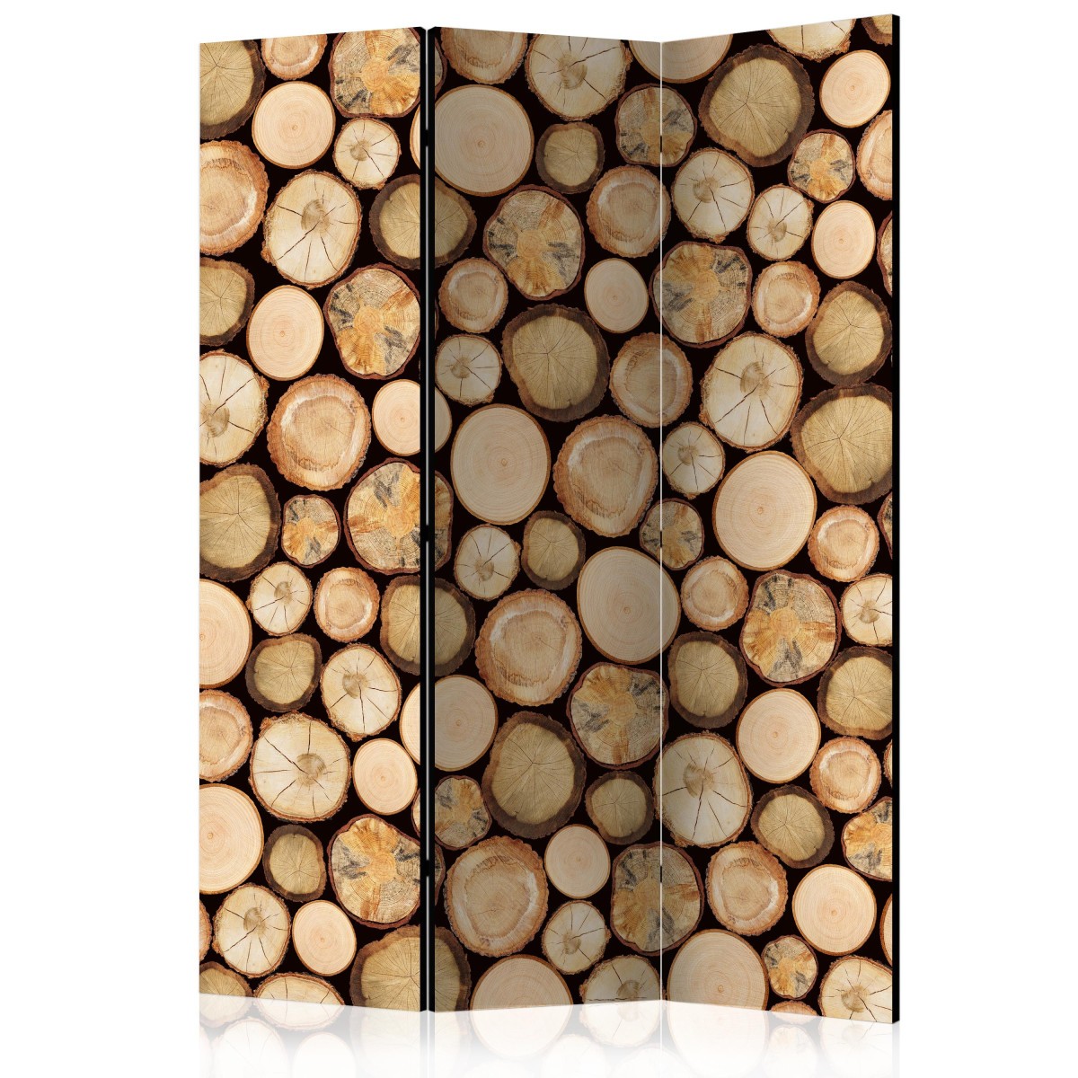 Paravent 3 volets In Sawmill 135x172cm cloison amovible en bois pour salon