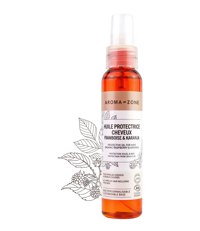 Huile cheveux secs et ternes solution brillance karanja Aroma Zone - 3