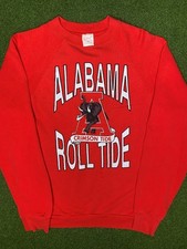 80s Alabama Crimson Tide - Vintage College Crewneck Sweatshirt Large 