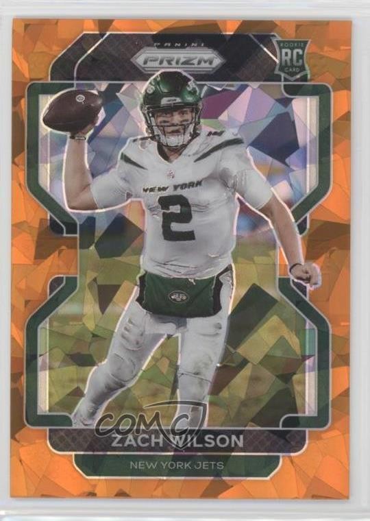 2021 Panini Prizm Rookie Orange Ice Prizm Zach Wilson #332 Rookie RC 0ej3