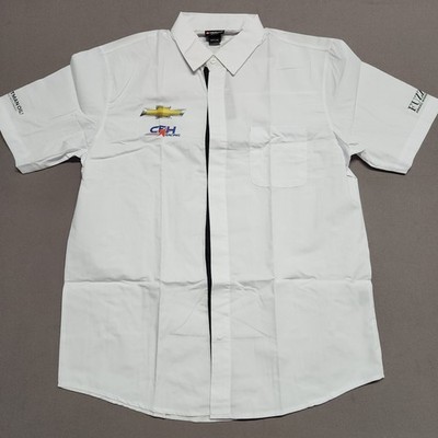 Cavallino Executive Ss Shirt Men S 2XL White Chevy Racing Hartman Fuzzy s 124