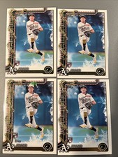 Jacob Wilson 2025 Topps Holiday ELF HAT Variation  + Base (3)#H4 A’s RC SP