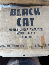 Vintage CB Amplifier WAWASEE ELECTRONICS BLACK CAT JB-75A UNTESTED Original Box
