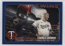 2024 Topps Series 1 Checklist Retail Royal Blue Carlos Correa Pablo Lopez fz4