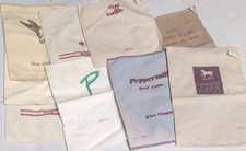 Lot Of Vintage Hotel Shoe Shine Mits, Set Of 9