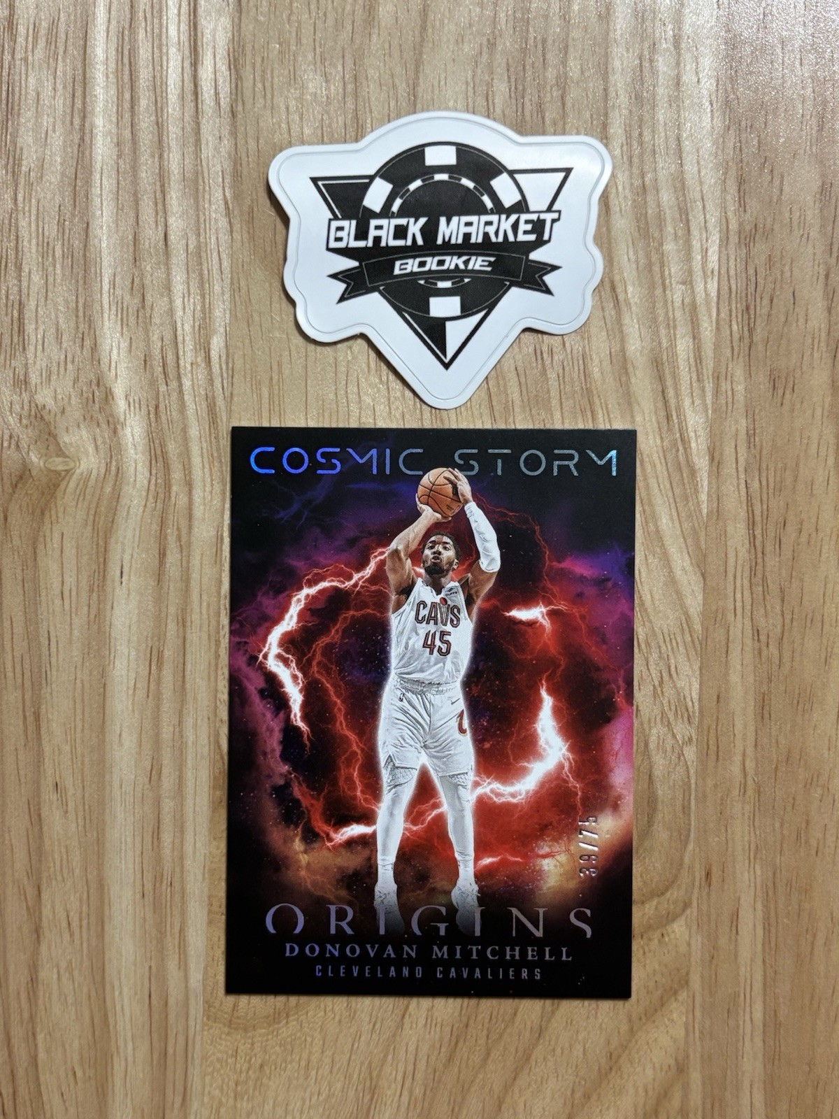 2023-24 Panini Origins Donovan Mitchell Cosmic Storm Red #5 /75 Cavs