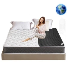 Grounding Mat for Bed Earth Grounding Pad Grounded Mats for Sleeping Reduce A...
