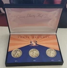 Lot of (3) 1920, 1935 and 1943 Walking Liberty Half Dollar 90% Silver