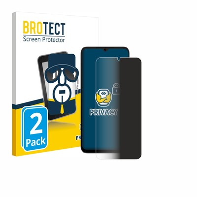 2x Blickschutz Folie für Doogee Note 56X Pro Displayschutz Privacy