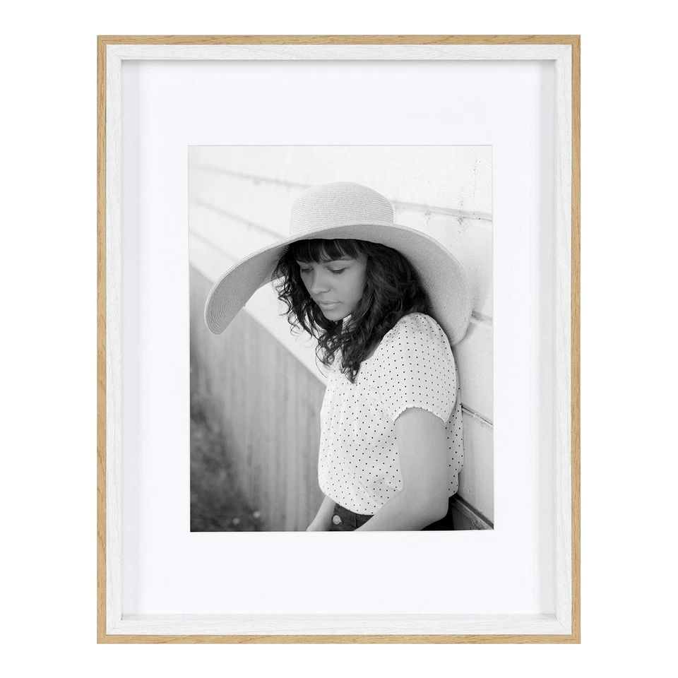 Juego de cuadro de transición Gibson, juego de 4, 11" x 14", blanco y natural, informal... Foto 3 de 4