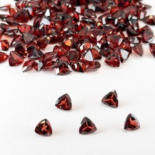 Natural Garnet 6mm Trillion Faceted Gemstones Calibrated Lot Wholesale USA