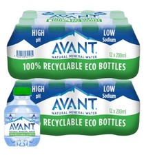 Avant Natural Mineral Water 200ml - 24 Pack Case - Mini Still Water Bottles Bulk
