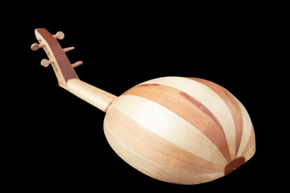 Instrumento Oud de madera marroquí de colección hecho a mano amante de la música decoración de coleccionistas Foto 4 de 4