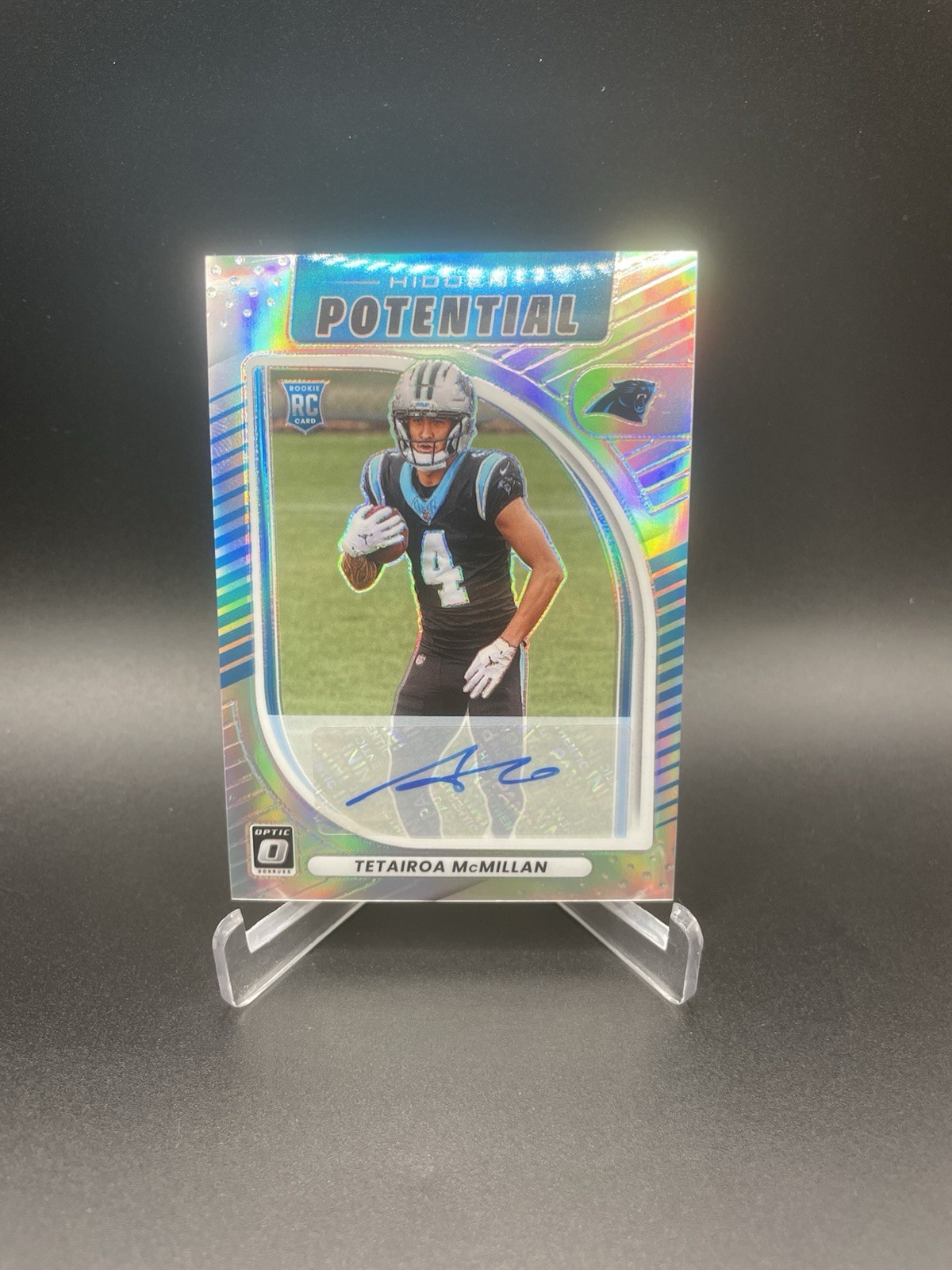 2025 Panini Optic Tetairoa McMillan Hidden Potential Auto /199 (RC) Panthers #4