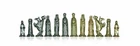 Italfama Medieval Metal Chess Pieces Gold Silver Plated King 6 Cm Italy