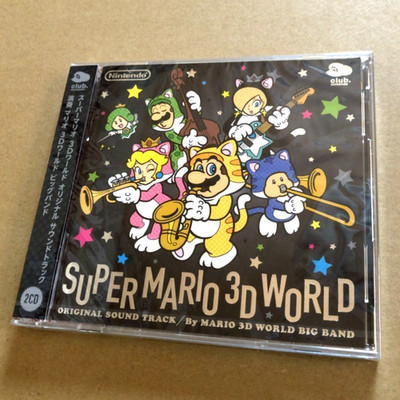 Super Mario 3D World Original Soundtrack CD Unopened Unused Club Nintendo Japan