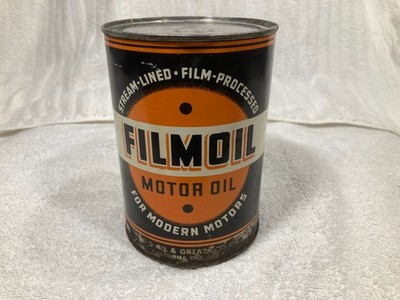 Filmoil Motor Oil Quart Can For Modern Motors Cato Oil & Grease
