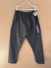 Vintage Hanes Her Way Pocket Pant Sweats Lounge Y2K NWT 2003 XL Black