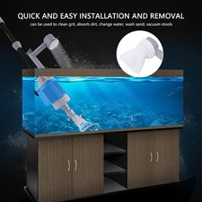Electric Aquarium Gravel Cleaner 1700L/H 60Hz 28W Space Saving High Power