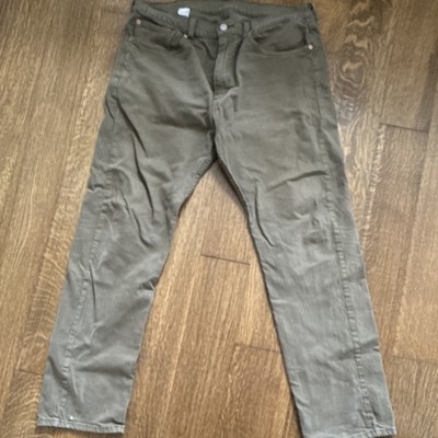 Levi's Men's 505 Straight Leg Gray Dark Wash Denim Jeans Regular Fit Cotton