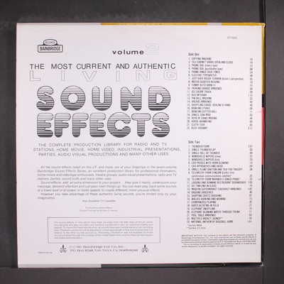 SOUND EFFECTS: living sound effects vol. 2 BAINBRIDGE 12