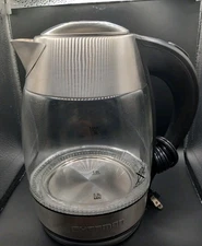Chefman 1.8 Liter Electric Glass Tea Kettle,Fast Hot Water Boiler. Tested. Works