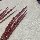 Vintage Mercury Glass Christmas Bead Wire Spike Floral Pick Stems Sprays Pink — photo 7