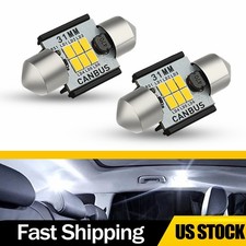 24x 31mm De3175 Led Festoon Bulbs White Super Bright For Car Map Dome Light