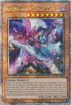 Yugioh! EvilTwins Ki-sikil & Lil-la - RA04-EN037 - Quarter Century Secret Rare -