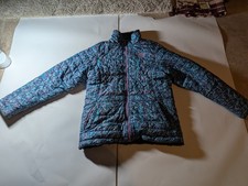 The North Face Reversible Girls XL  Mossbud Swirl Fleece Quilted Jacket Fair Con