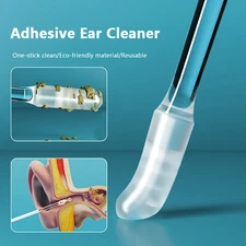24pcs Disposable Silicone Ear Wax Remover Sticky Earpick S/L Cleaner Set - NEW