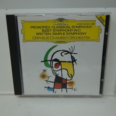 Prokofiev Britten Bizet Classical Symphony CD 1988 Orpheus Chamber Orchestra