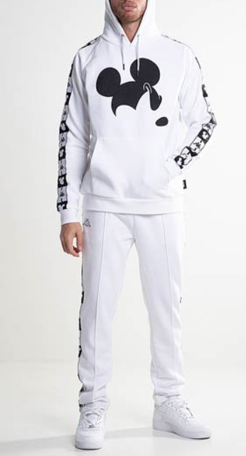 kappa white track pants