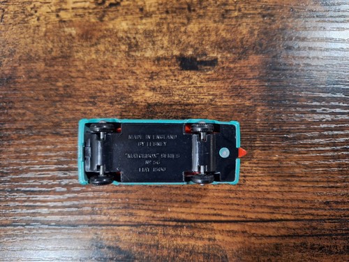 Vintage Matchbox No. 56 Fiat 1500-Teal Made in England Lesney 1965-68. Loose - Picture 10 of 11