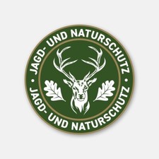 Premium Jagd-Aufkleber Hirsch Jagdschild Auto Retro Jagdschutz Naturschutz