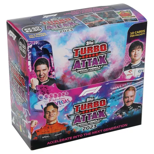 F1 Formula 1 Turbo Attax 2023 Official Topps Trading Cards Booster Box 24 Packs