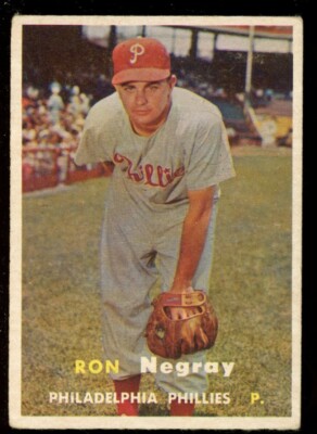 1957 Topps #254 Ron Negray VG