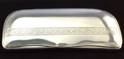 REINHOLD KÜHN Vintage Retro Brillenetui ~ Deutsche Handarbeit ~ Aluetui Borte