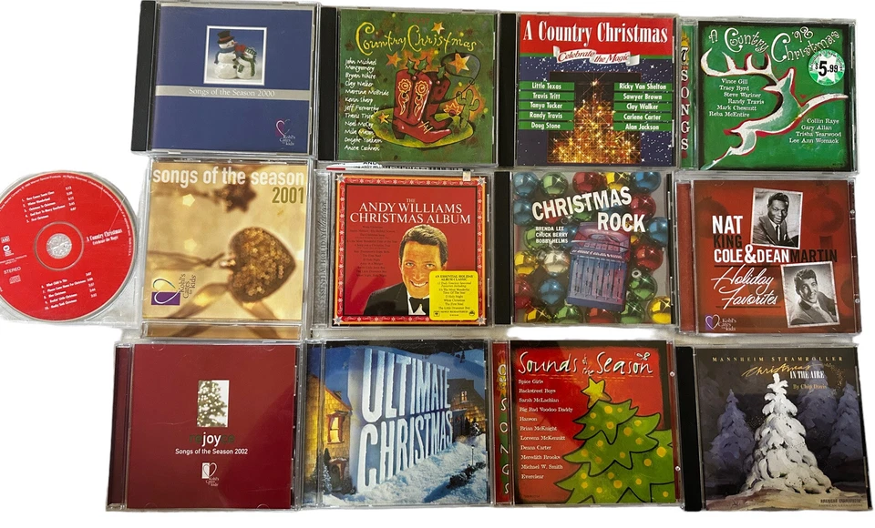 Lot of 13 Classic Christmas CDs – 90s Country Rock Pop Andy Williams Mix - Image 3 of 4
