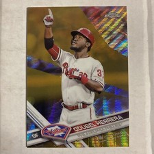 2017 Topps Chrome Gold Refractor Odubel Herrera 41/50 DR