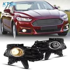 For 2013-2016 Ford Fusion Bumper Fog Lights Lamps w/Cover kits Left&Right Side