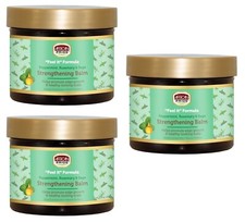 BL African Pride Feel It Formula Strengthening Balm 4oz Jar X 3 Packs