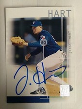 2002 Jason Hart  Texas Rangers First Base Autographed Topps Card 