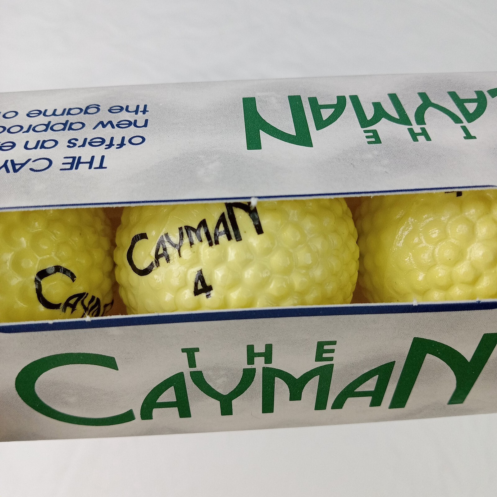 Vintage The CAYMAN Golf 12 Balls Dozen USA Made Albany Georgia 4 Sleeves NEW