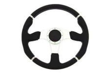 Sportlenkrad steering wheel DRIFT KJS motorsport 350mm schwarzes Offset 0mm